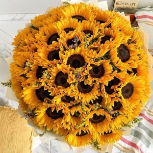 Ramo de 30 Girasoles Naturales