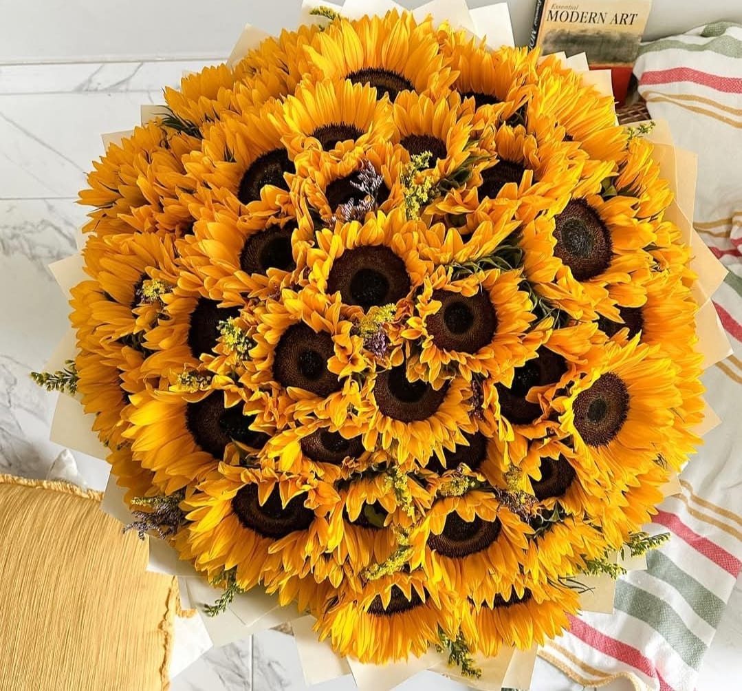Ramo de 30 Girasoles Naturales