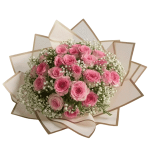 Ramo de 35 rosas naturales con un toque de Princesa