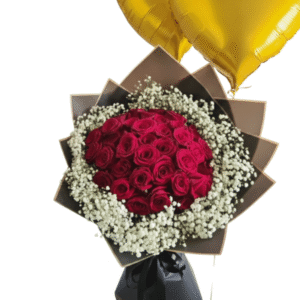 Ramo de 35 Rosas + 2 Globos