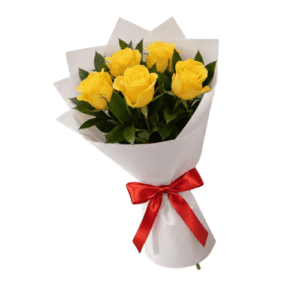 Ramo de 5 rosas amarillas💛