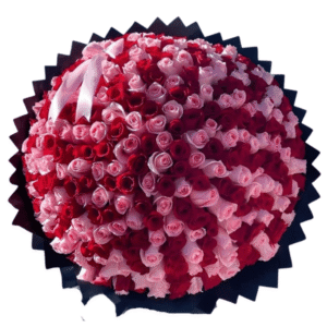 Ramo de 200 rosas Naturales con lazo