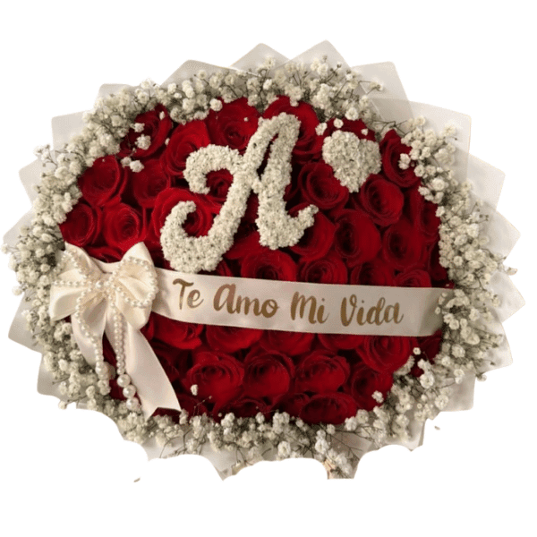 Ramo Gigante de Rosas con Cinta