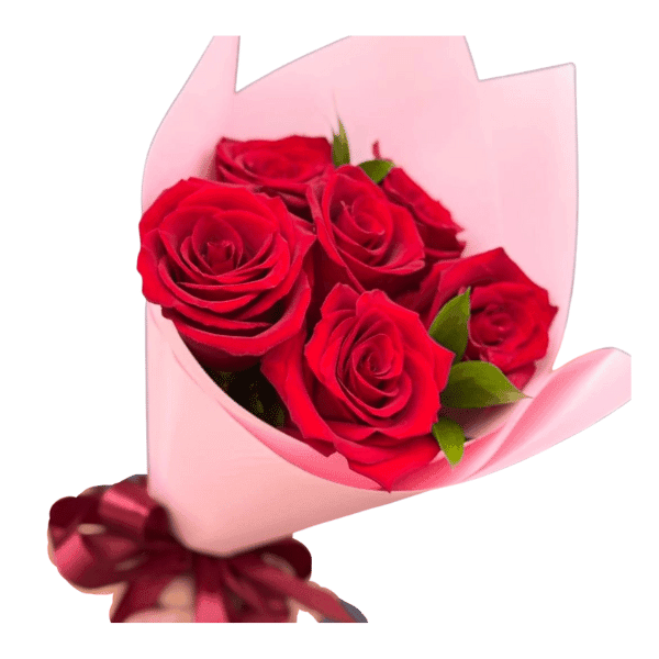 Ramos de 6 rosas rojas