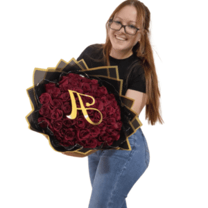 50 Rosas Naturales con inicial