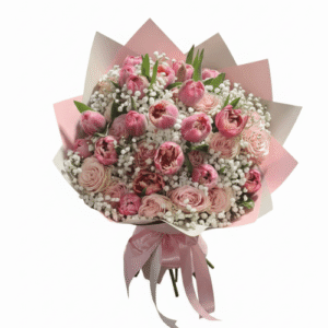 20 Rosas Naturales con 20 Tulipanes