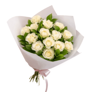 Ramo de 12 rosas Blanca