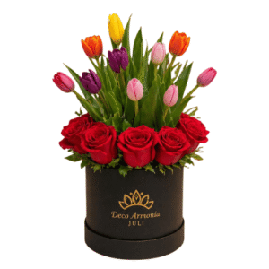 Box Tulipanes & Rosas
