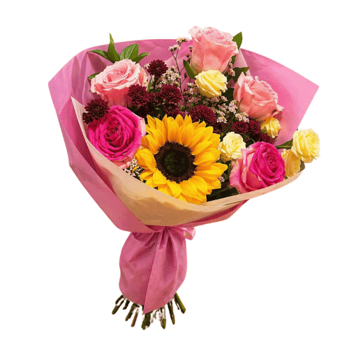 Ramo de Girasol y Rosas