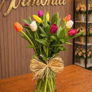 Florero de Tulipanes colores Mixto