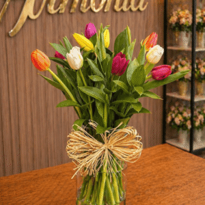 Florero de Tulipanes colores Mixto