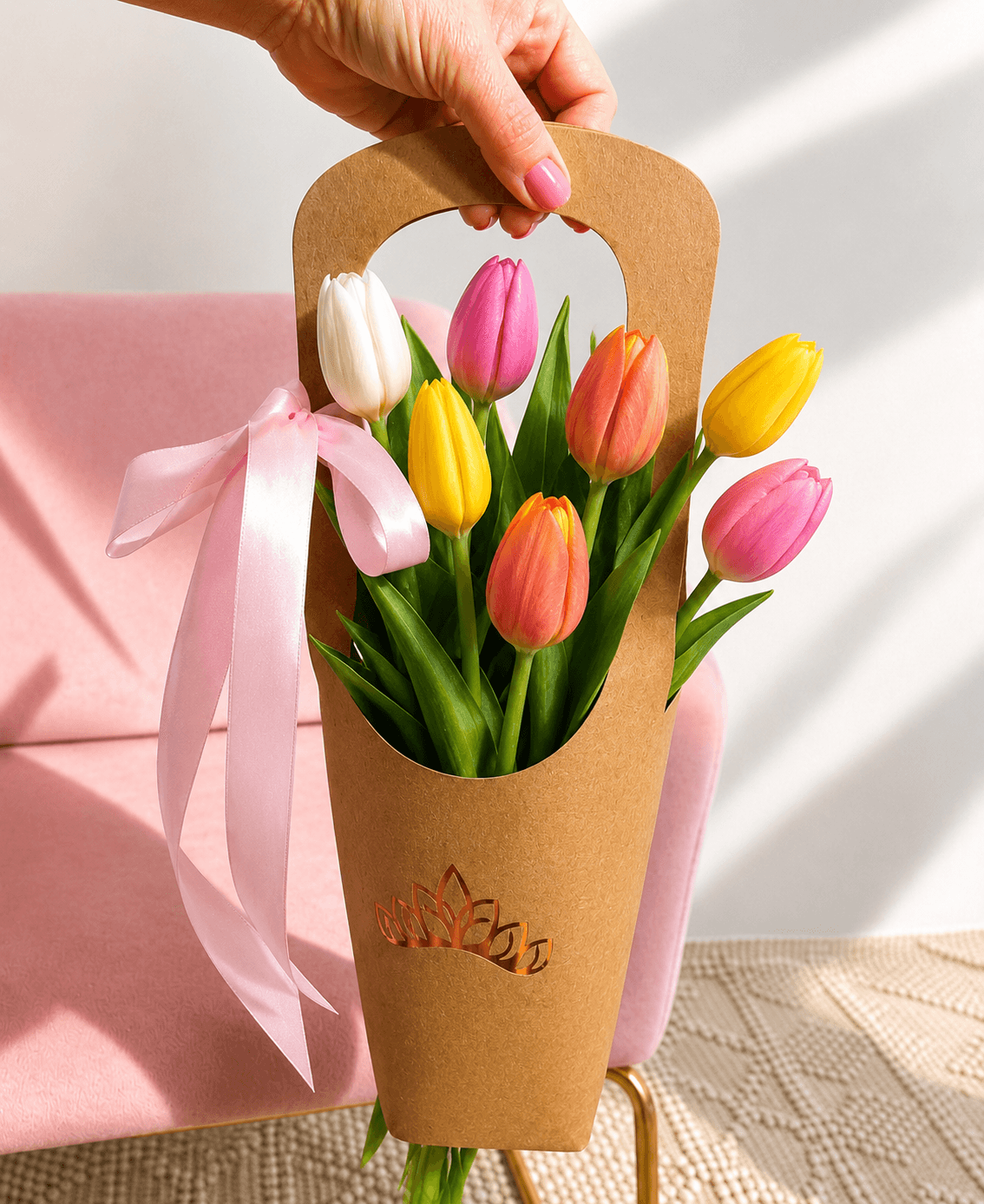 Ramo de 7 Tulipanes Mixta