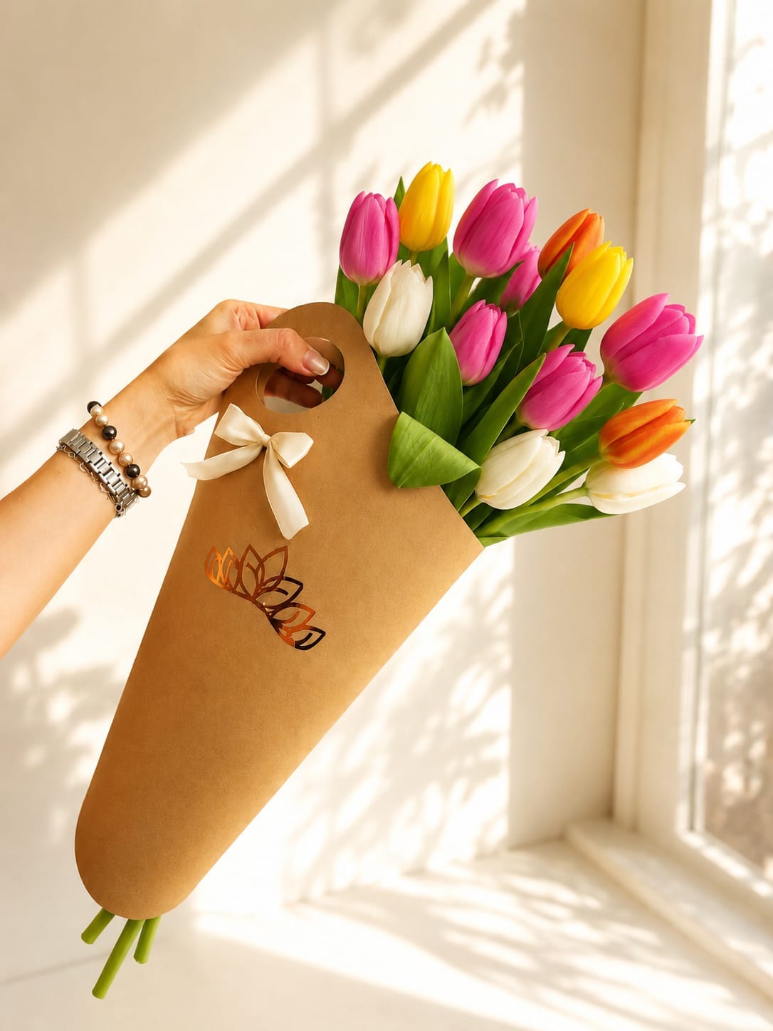 Ramo de 20 tulipanes color Mixtos
