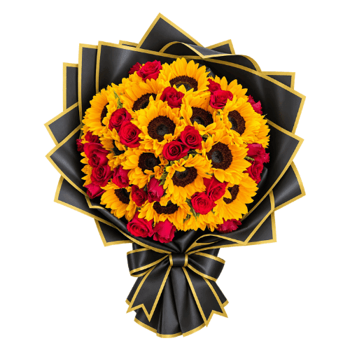 Girasoles y Rosas