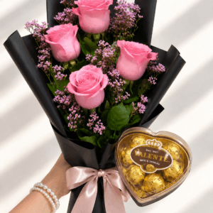 Ramo de rosas con Chocolate t5