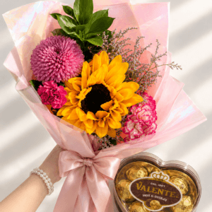 Ramo de flores mista mas chocolate T5